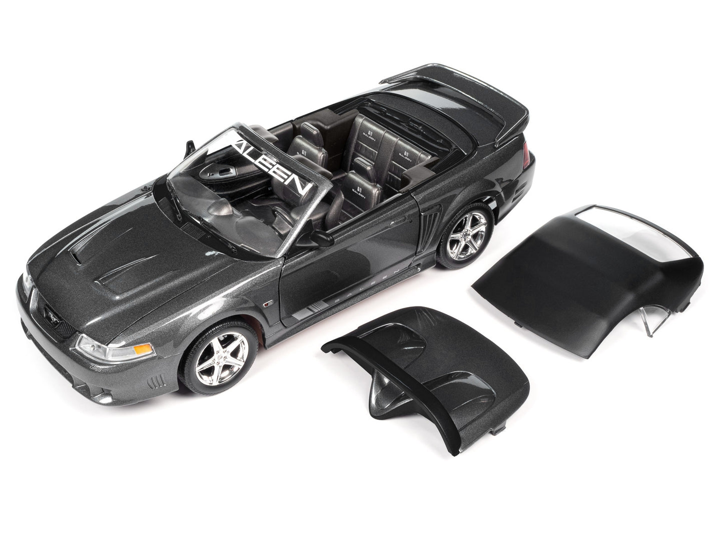 2003 Ford Mustang Saleen S281 SC Speedster Dark Shadow Gray - Premium Mustang Models from Autoworld - Just $120.89! Shop now at Rapidvehicles