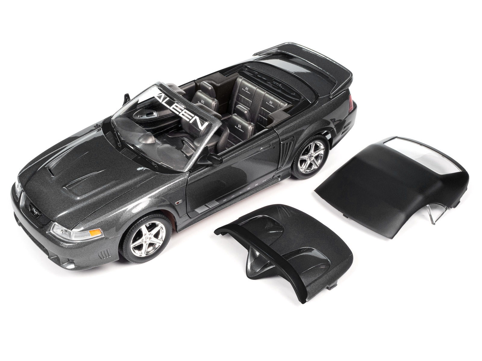 2003 Ford Mustang Saleen S281 SC Speedster Dark Shadow Gray Metallic "American Muscle" Series 1/18 Diecast Model Car by Auto World - Premium Mustang Models from Autoworld - Just $120.89! Shop now at Rapidvehicles