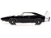 1969 Dodge Charger Daytona X9 Black with White Interior and Tail Stripe "American Muscle" Series 1/18 Diecast Model Car by Auto World - Premium Dodge Models from Autoworld - Just $120.04! Shop now at Rapidvehicles