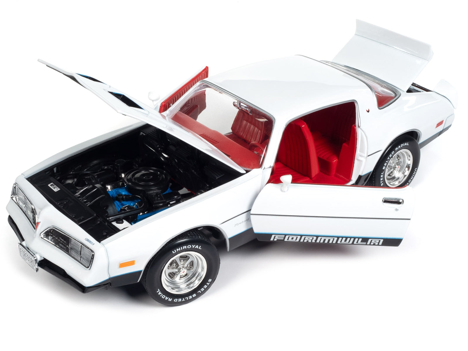 1977 Pontiac Firebird Formula Cameo White with Red Interior "American Muscle" Series 1/18 Diecast Model Car by Auto World - Premium Pontiac Models from Autoworld - Just $120.89! Shop now at Rapidvehicles