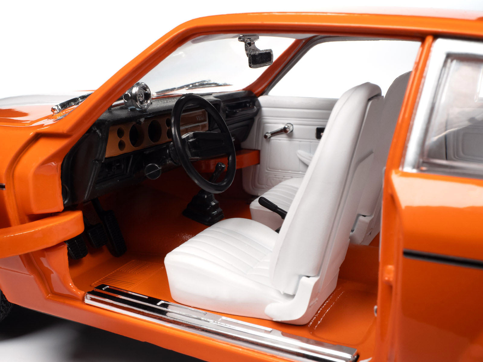 1973 Chevrolet Vega GT Bright Orange with White Stripes and - Premium Chevrolet Models from Autoworld - Just $120.89! Shop now at Rapidvehicles