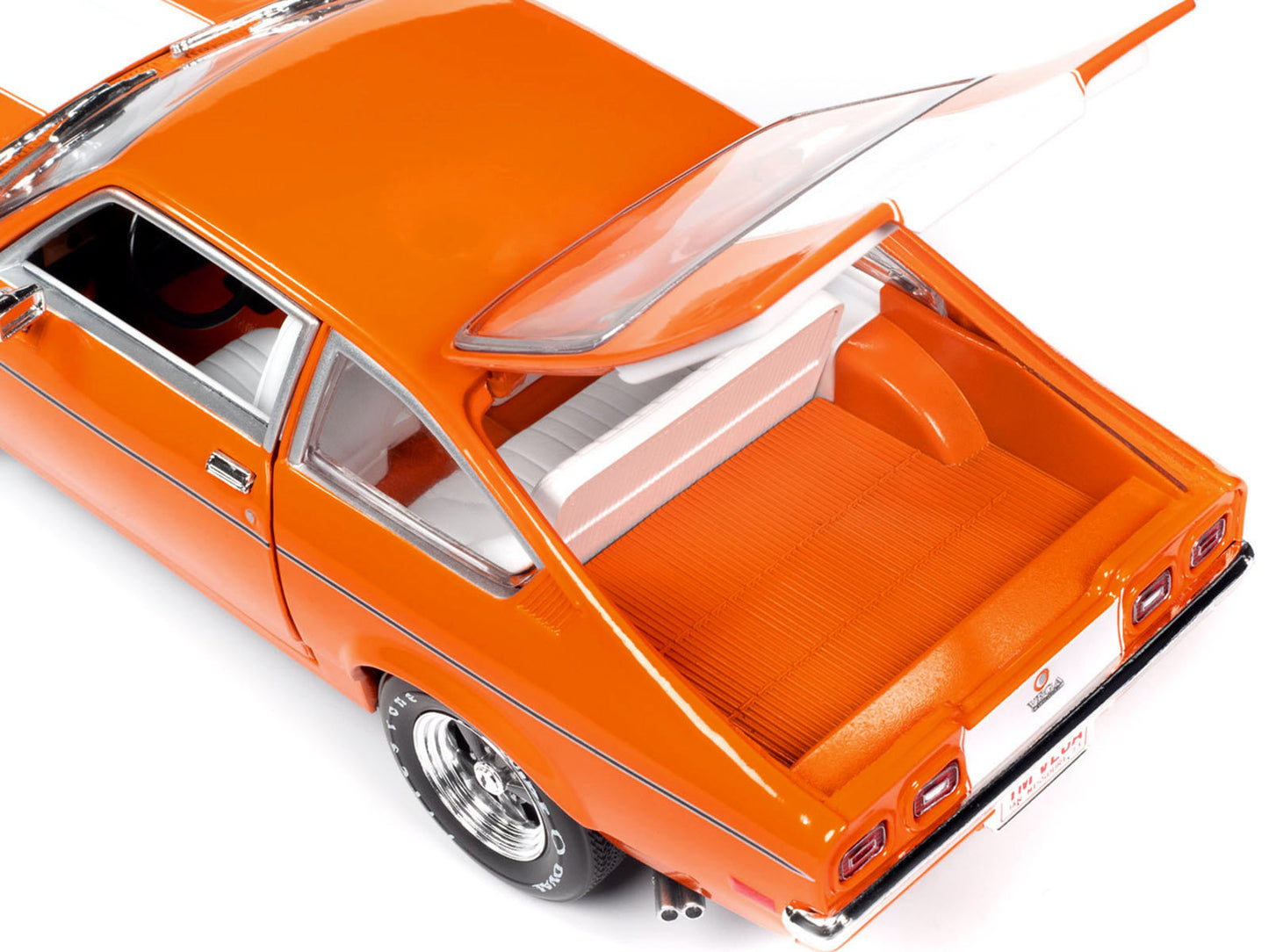 1973 Chevrolet Vega GT Bright Orange with White Stripes and - Premium Chevrolet Models from Autoworld - Just $120.89! Shop now at Rapidvehicles