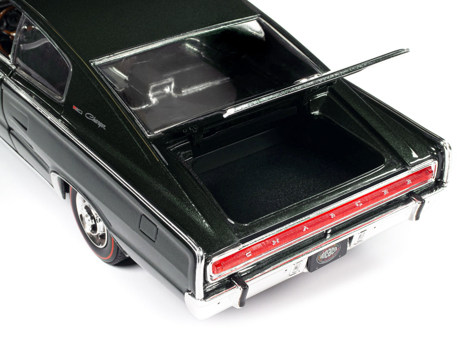 1966 Dodge Charger Dark Green Metallic "Muscle Car & Corvette Nationals" (MCACN) "American Muscle" Series 1/18 Diecast Model Car by Auto World - Premium Dodge Models from Autoworld - Just $124.99! Shop now at Rapidvehicles