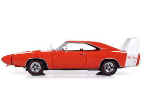 1969 Dodge Charger Daytona Red with White Tail Stripe and Red Interior "Muscle Car & Corvette Nationals" (MCACN) "American Muscle" Series 1/18 Diecast Model Car by Auto World - Premium Dodge Models from Autoworld - Just $124.99! Shop now at Rapidvehicles