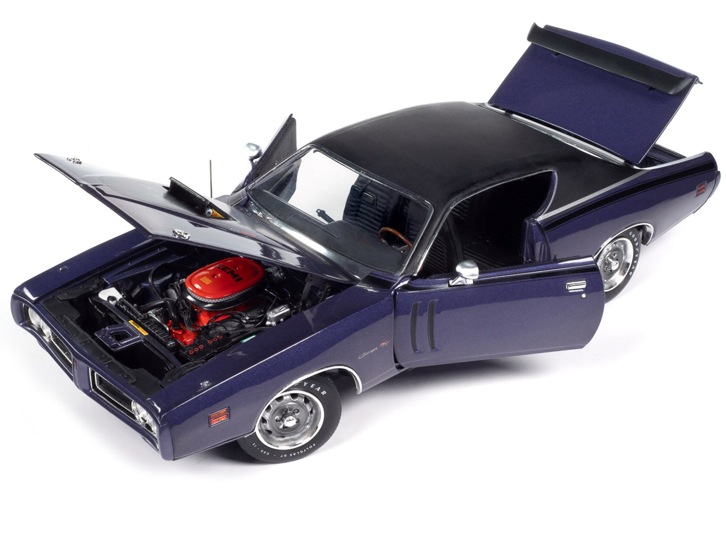 1971 Dodge Charger R/T Plum Crazy Purple Metallic with Black - Premium Dodge Models from Autoworld - Just $131.39! Shop now at Rapidvehicles