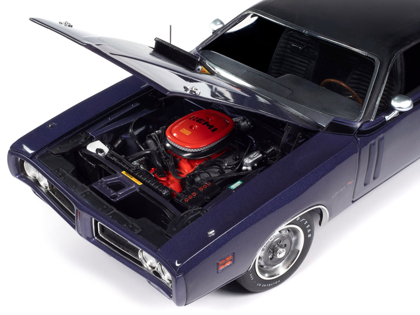 1971 Dodge Charger R/T Plum Crazy Purple Metallic with Black - Premium Dodge Models from Autoworld - Just $131.39! Shop now at Rapidvehicles