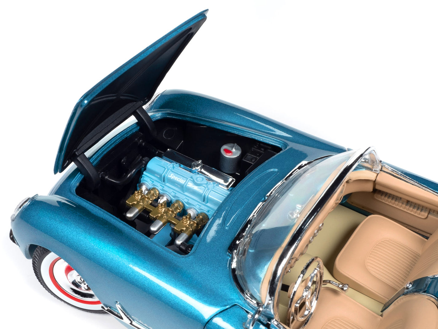 1954 Chevrolet Corvette Convertible Pennant Blue Metallic - Premium Corvette Models from Autoworld - Just $131.39! Shop now at Rapidvehicles