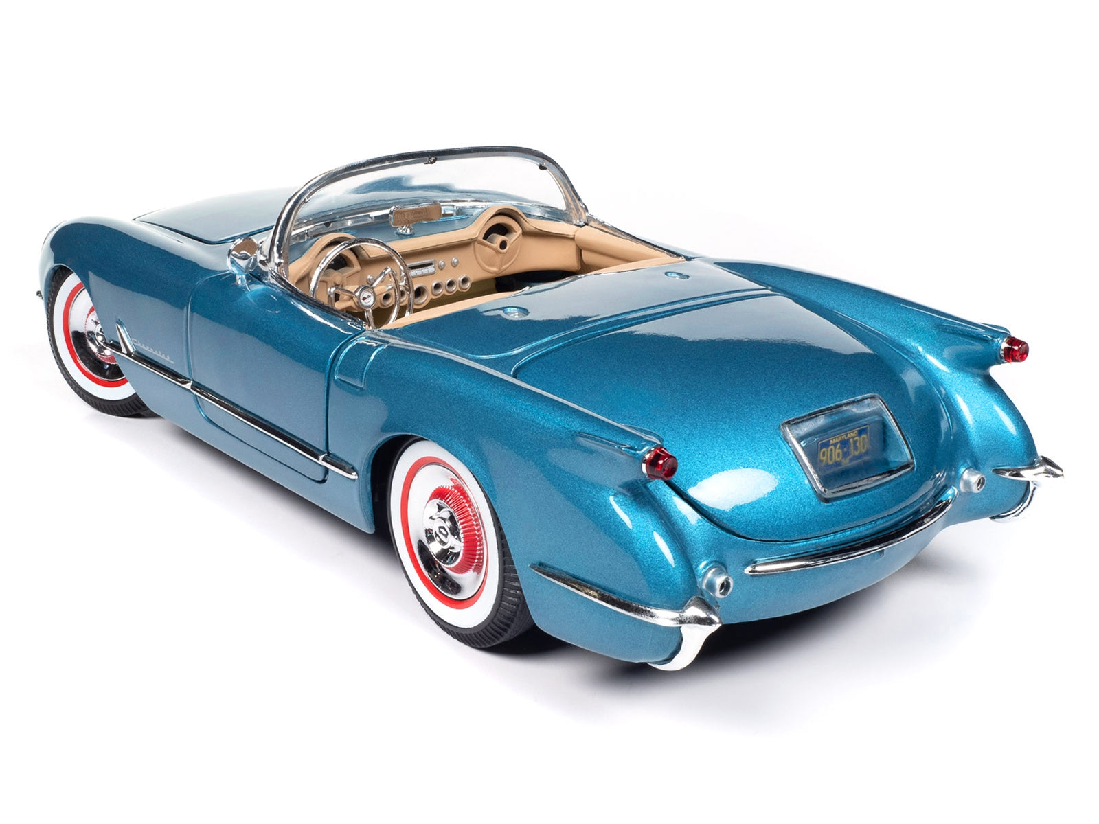 1954 Chevrolet Corvette Convertible Pennant Blue Metallic "American Muscle" Series 1/18 Diecast Model Car by Auto World - Premium Corvette Models from Autoworld - Just $120.89! Shop now at Rapidvehicles