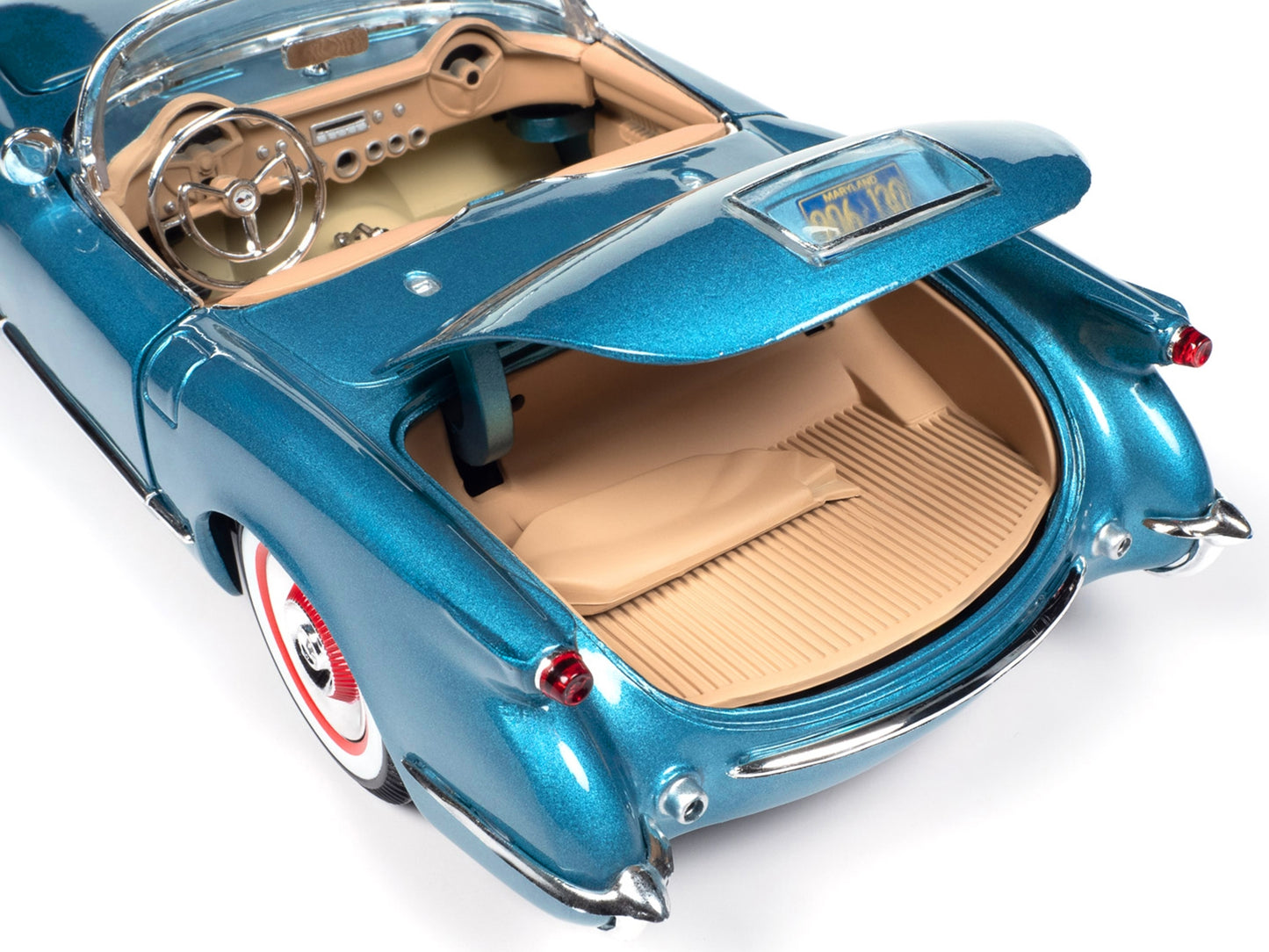 1954 Chevrolet Corvette Convertible Pennant Blue Metallic - Premium Corvette Models from Autoworld - Just $131.39! Shop now at Rapidvehicles