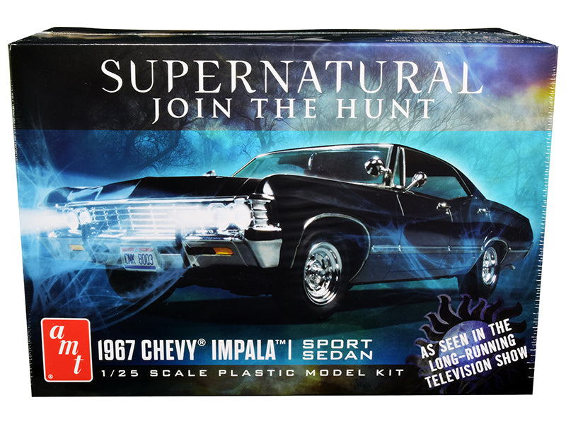 Skill 2 Model Kit 1967 Chevrolet Impala Sport Sedan "Supernatural" (2005) TV Series 1/25 Scale Model by AMT