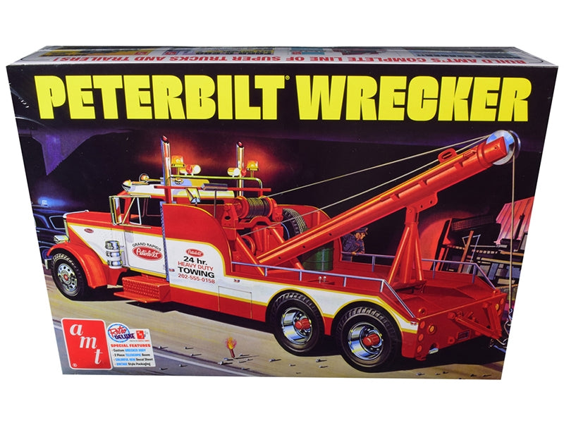 Skill 3 Model Kit Peterbilt Wrecker Tow Truck 1/25 Scale Model by AMT - Premium Peterbilt Models from AMT - Just $74.99! Shop now at Rapidvehicles