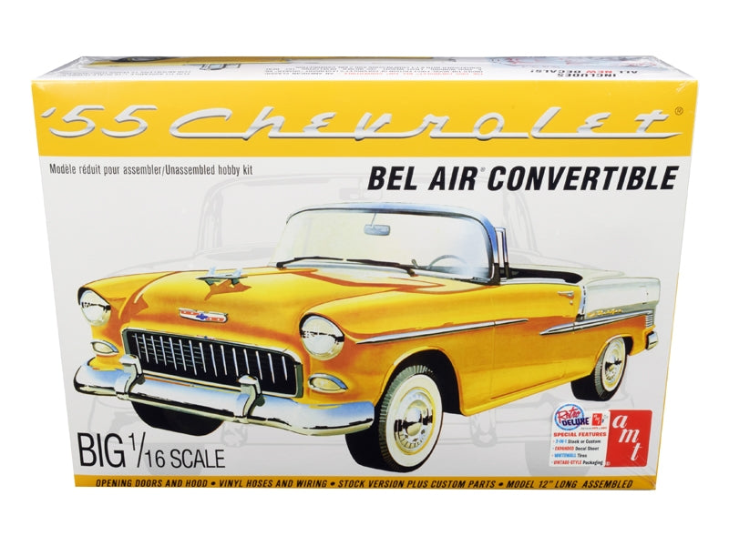 Skill 3 Model Kit 1955 Chevrolet Bel Air Convertible 2 in 1 Kit - Premium Model Kits(To Built) from AMT - Just $68.07! Shop now at Rapidvehicles