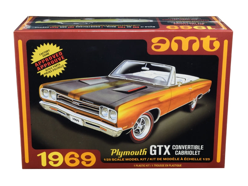 Skill 2 Model Kit 1969 Plymouth GTX Convertible 1/25 Scale Model - Premium Plymouth Models from AMT - Just $52.07! Shop now at Rapidvehicles