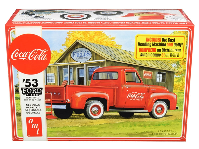 Skill 3 Model Kit 1953 Ford F-100 Pickup Truck "Coca-Cola" withFREE SHIPPING IN US - Premium Ford Models from AMT - Just $63.89! Shop now at Rapidvehicles