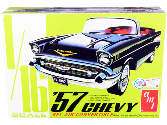 Skill 3 Model Kit 1957 Chevrolet Bel Air Convertible 2-in-1 Kit 1/16 Scale Model by AMT free shipping USA
