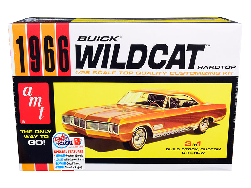 Skill 2 Model Kit 1966 Buick Wildcat Hardtop 3 in 1 Kit 1/25 Scale Model by AMT free shipping USA