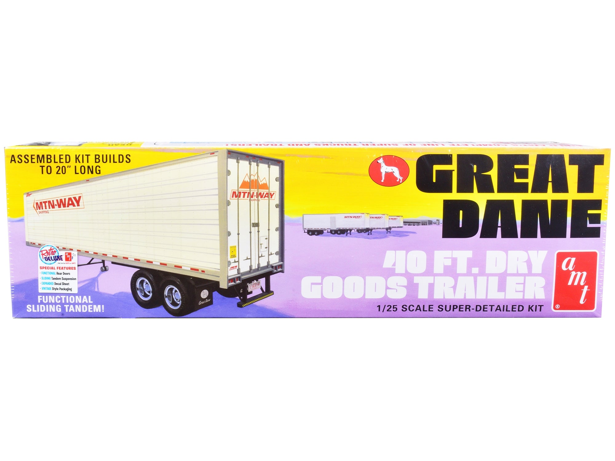 Skill 3 Model Kit Great Dane 40 Ft. Dry Goods Trailer 1/25 Scale Model by AMT - Premium Model Kits(To Built) from AMT - Just $92.39! Shop now at Rapidvehicles