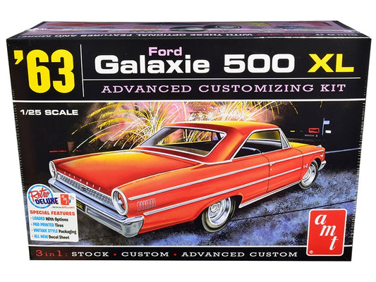 Skill 2 Model Kit 1963 Ford Galaxie 500 XL 3-in-1 Kit 1/25 Scale - Premium Model Kits(To Built) from AMT - Just $55.92! Shop now at Rapidvehicles