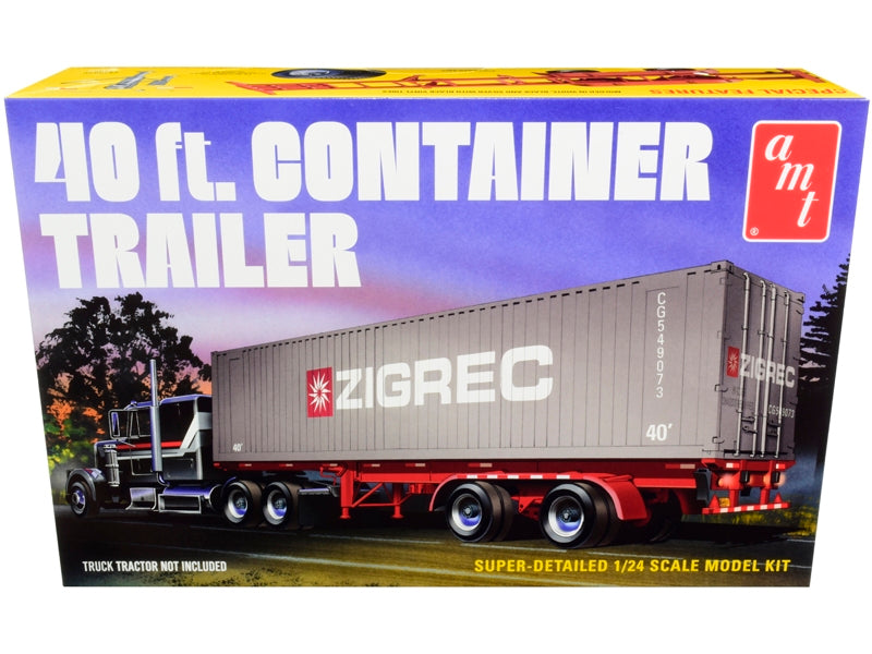 Skill 3 Model Kit 40' Container Trailer 1/24 Scale Model by AMT - Premium Other from AMT - Just $116.09! Shop now at Rapidvehicles