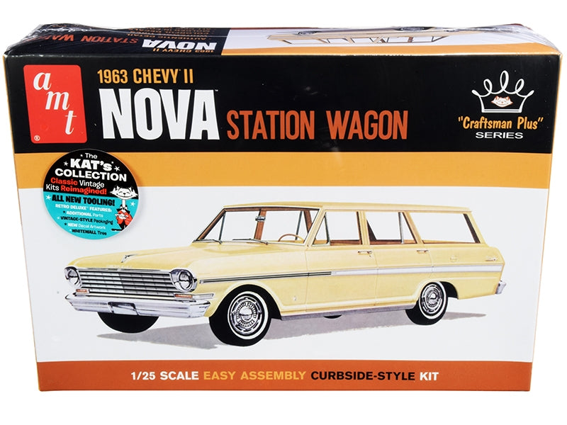 Skill 2 Model Kit 1963 Chevrolet II Nova Station Wagon "Craftsman - Premium Model Kits(To Built) from AMT - Just $55.79! Shop now at Rapidvehicles