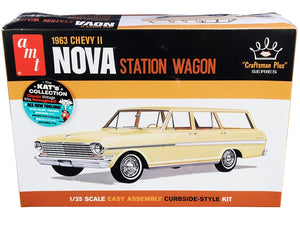 Skill 2 Model Kit 1963 Chevrolet II Nova Station Wagon "Craftsman Plus Series" 1/25 Scale Model by AMT - Premium Model Kits(To Built) from AMT - Just $51.56! Shop now at Rapidvehicles