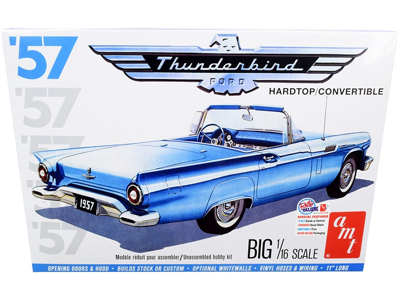 Skill 3 Model Kit 1957 Ford Thunderbird Convertible 2-in-1 Kit - Premium Model Kits(To Built) from AMT - Just $82.79! Shop now at Rapidvehicles