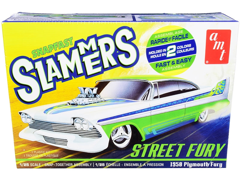 Skill 1 Snap Model Kit 1958 Plymouth Street Fury "Slammers" 1/25 - Premium Plymouth Models from AMT - Just $47.99! Shop now at Rapidvehicles