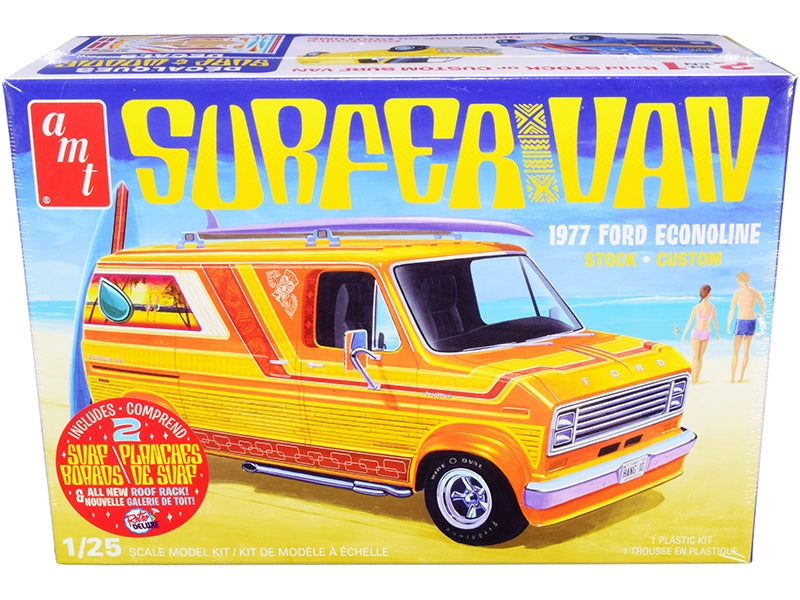 Skill 2 Model Kit 1977 Ford Econoline Surfer Van with Two - Premium Model Kits(To Built) from AMT - Just $58.49! Shop now at Rapidvehicles