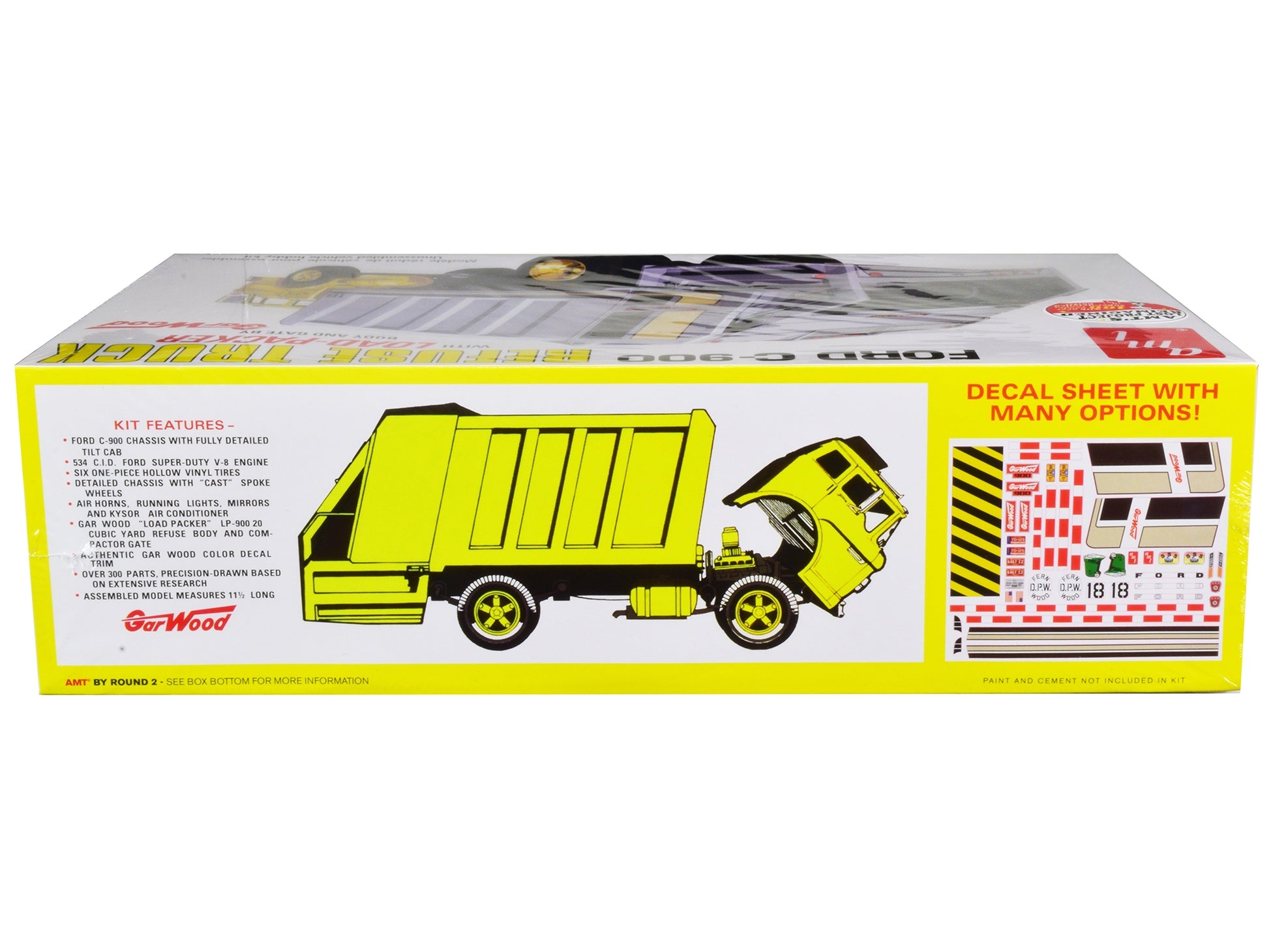 Skill 3 Model Kit Ford C-900 GarWood Refuse Garbage Truck with - Premium Garbage Trucks from AMT - Just $127.99! Shop now at Rapidvehicles