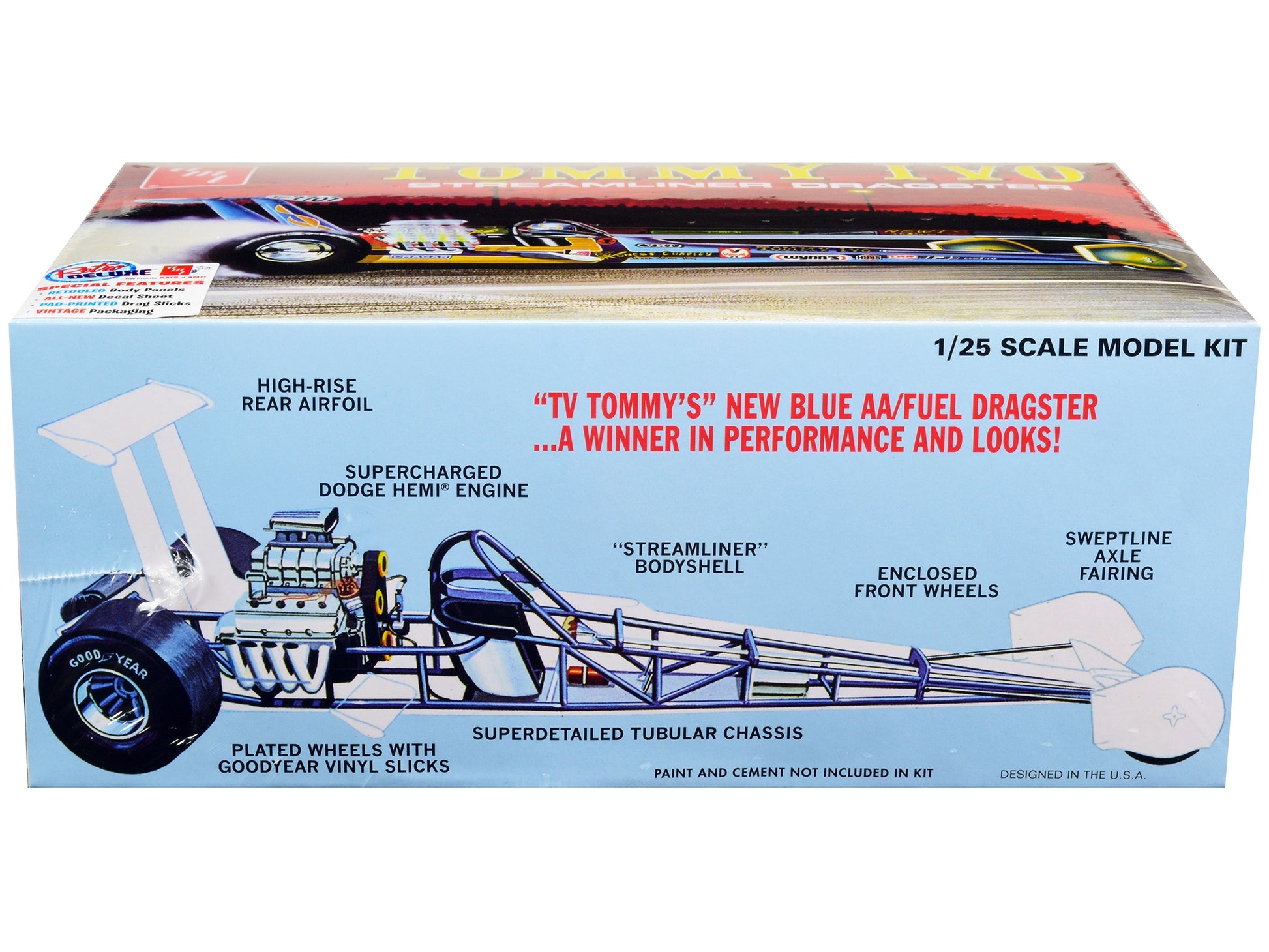 Skill 2 Model Kit Tommy Ivo Streamliner Dragster 1/25 Scale Model - Premium Other from AMT - Just $67.99! Shop now at Rapidvehicles