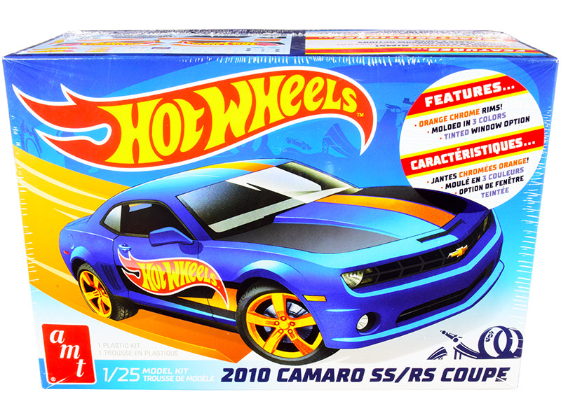 Skill 2 Model Kit 2010 Chevrolet Camaro SS/RS Coupe "Hot Wheels" 1/25 Scale Model by AMT free shipping USA