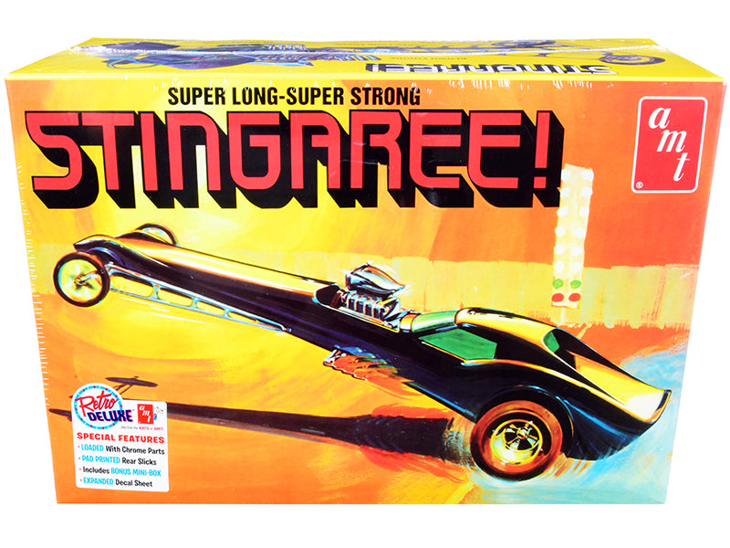 Skill 2 Model Kit Stingaree Custom Dragster 1/25 Scale Model by AMT free shipping USA