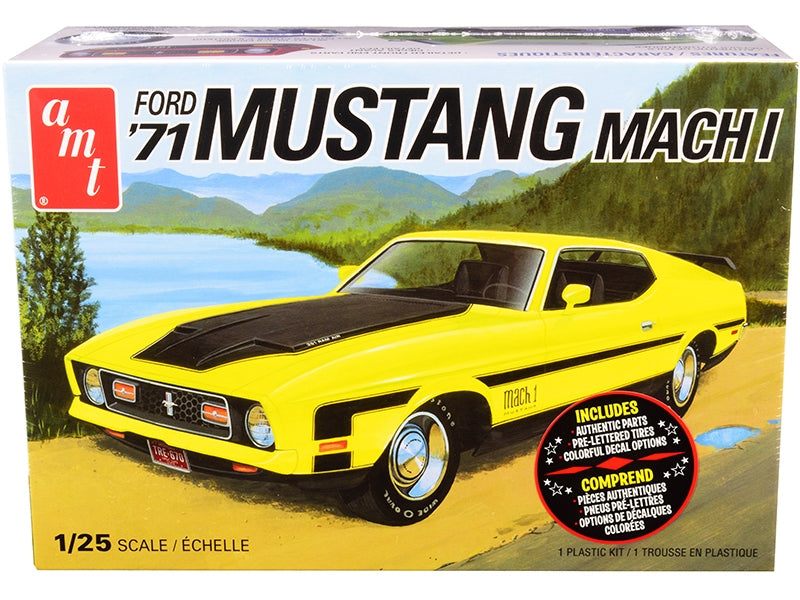 Skill 2 Model Kit 1971 Ford Mustang Mach I 1/25 Scale Model by - Premium Model Kits(To Built) from AMT - Just $63.89! Shop now at Rapidvehicles