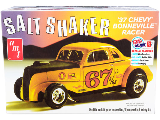 Skill 2 Model Kit 1937 Chevrolet Bonneville Racer "Salt Shaker" 1/25 Scale Model by AMT free shipping USA