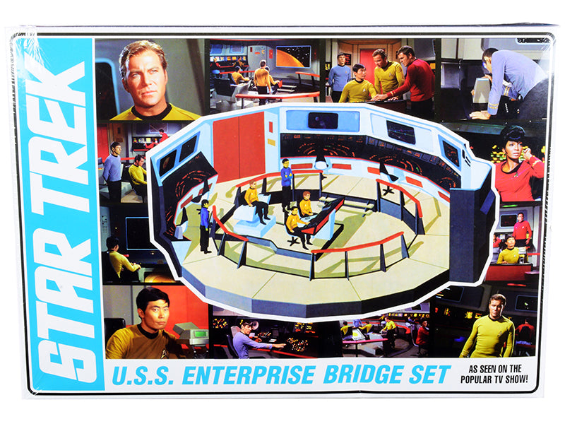 Skill 2 Model Kit U.S.S. Enterprise Command Bridge Set "Star Trek" (1966-1969) TV Show 1/32 Scale Model by AMT free shipping USA