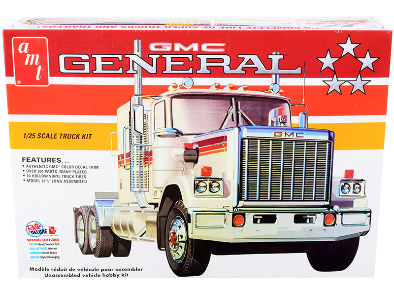 Skill 3 Model Kit GMC General Truck Tractor 1/25 Scale Model by AMT free shipping USA