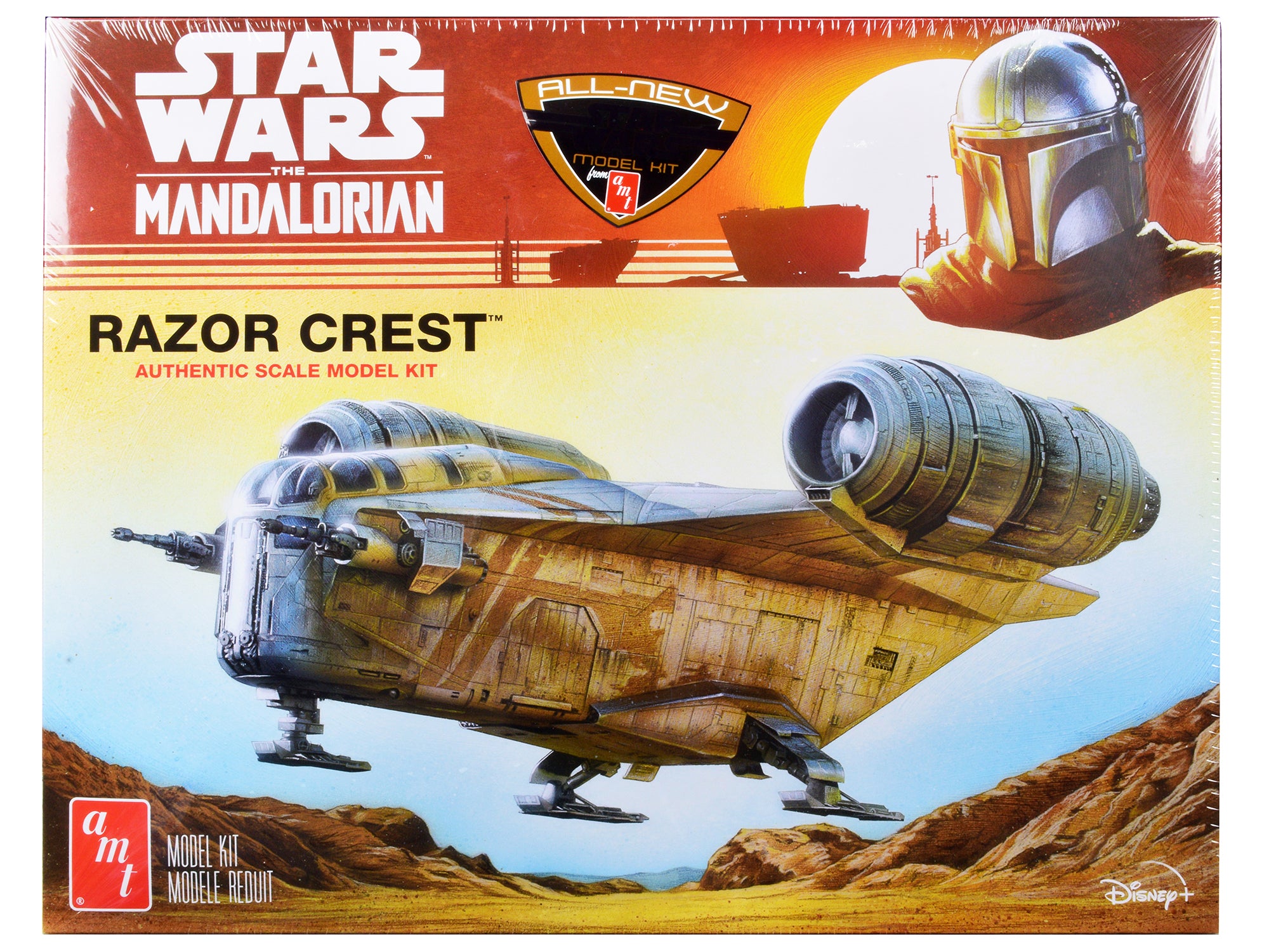Skill 2 Model Kit Razor Crest Spaceship "Star Wars: The Mandalorian" 1/72 Scale Model by AMT free shipping USA