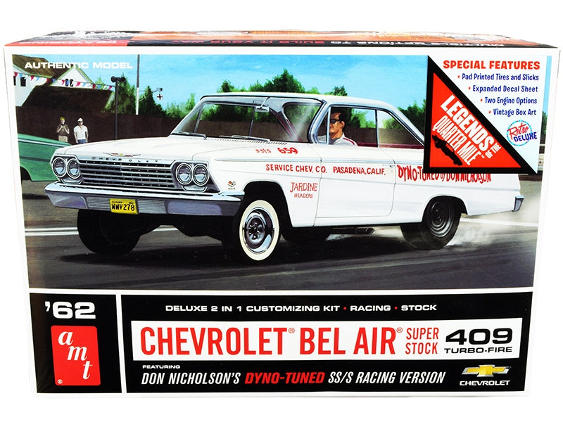 Skill 2 Model Kit 1962 Chevrolet Bel Air Super Stock 409 - Premium Model Kits(To Built) from AMT - Just $57.59! Shop now at Rapidvehicles