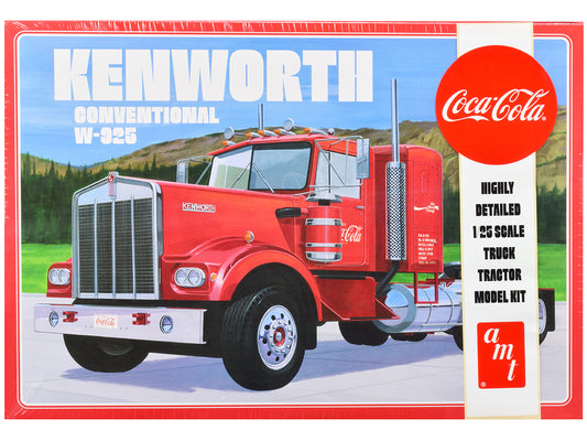 Skill 3 Model Kit Kenworth Conventional W-925 Tractor Truck "Coca-Cola" 1/25 Scale Model by AMT free shipping USA