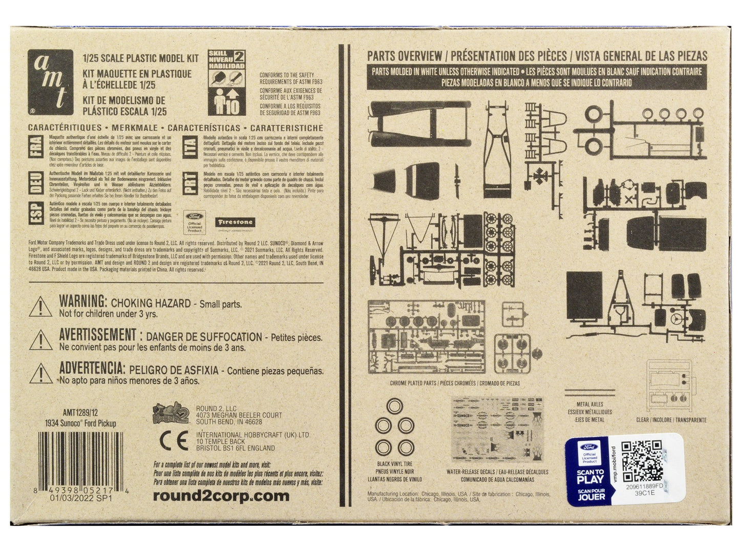 Skill 2 Model Kit 1934 Ford Pickup Truck "Sunoco" 3 in 1 Kit 1/25 - Premium Model Kits(To Built) from AMT - Just $63.89! Shop now at Rapidvehicles