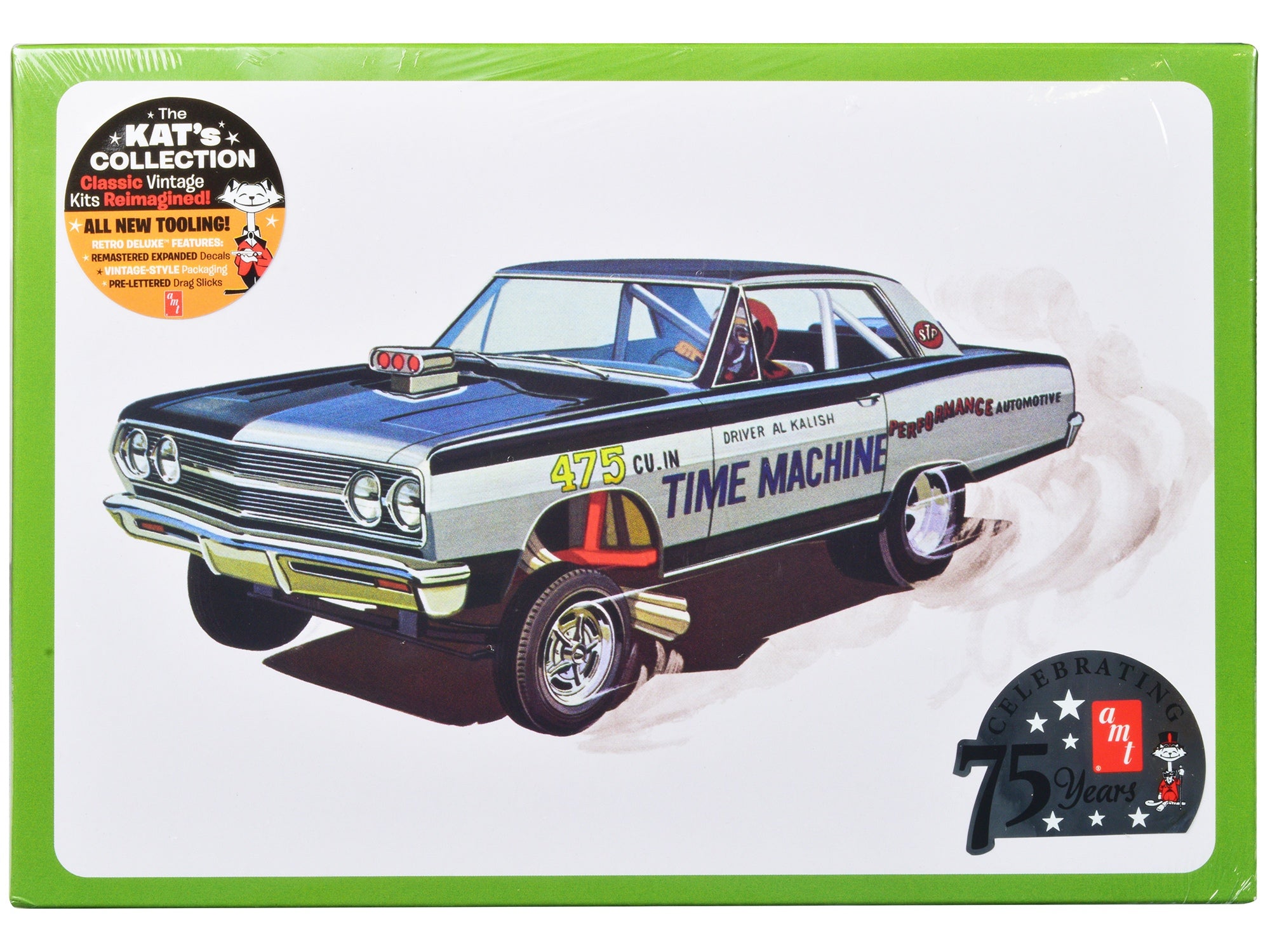 Skill 2 Model Kit 1965 Chevrolet Chevelle AWB Funny Car "Time Machine" 1/25 Scale Model by AMT - Premium Model Kits(To Built) from AMT - Just $55.92! Shop now at Rapidvehicles