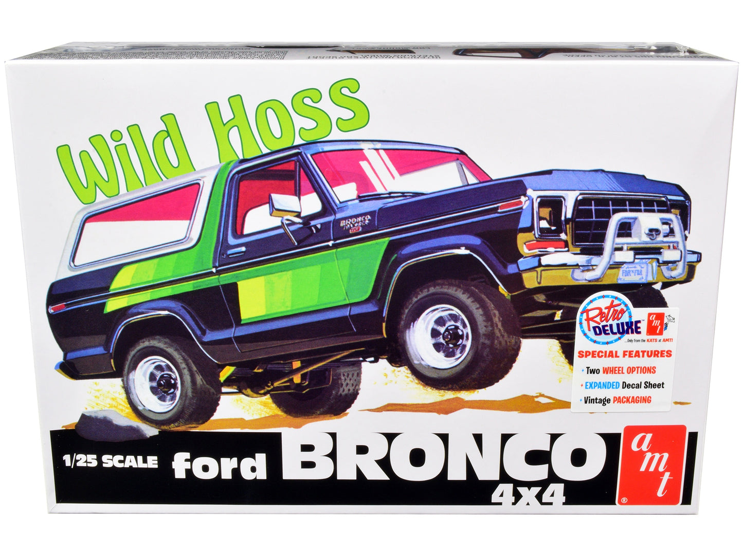 Skill 2 Model Kit Ford Bronco 4X4 "Wild Hoss" 1/25 Scale Model by - Premium Model Kits(To Built) from AMT - Just $63.89! Shop now at Rapidvehicles