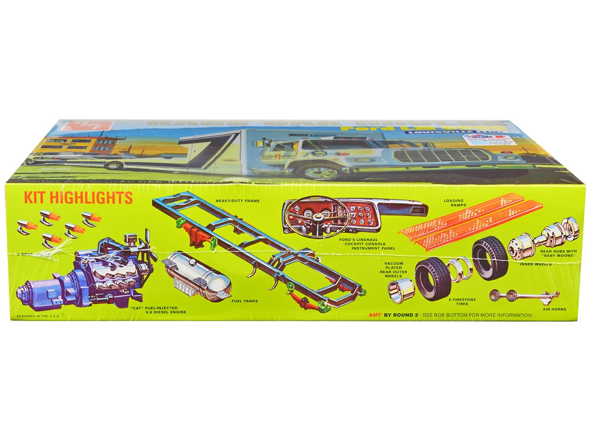 Skill 3 Model Kit Ford LN 8000 Race Car Hauler Louisville Line - Premium Model Kits(To Built) from AMT - Just $89.99! Shop now at Rapidvehicles