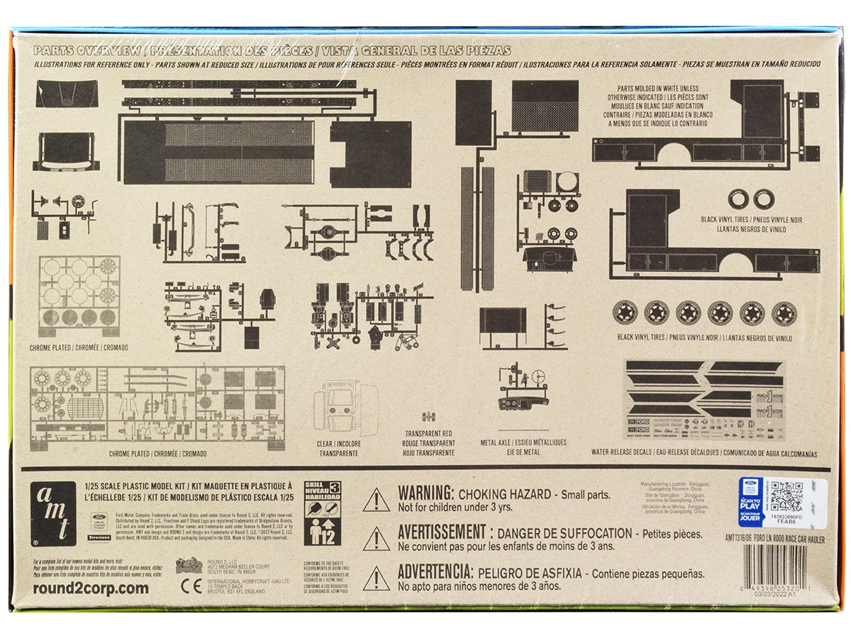 Skill 3 Model Kit Ford LN 8000 Race Car Hauler Louisville Line - Premium Model Kits(To Built) from AMT - Just $89.99! Shop now at Rapidvehicles