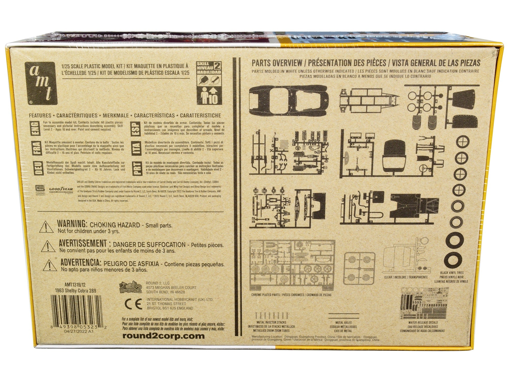 Skill 2 Model Kit 1963 Shelby Cobra 289 3 in 1 Kit 1/25 Scale Model by AMT - Premium Shelby Models from AMT - Just $55.92! Shop now at Rapidvehicles