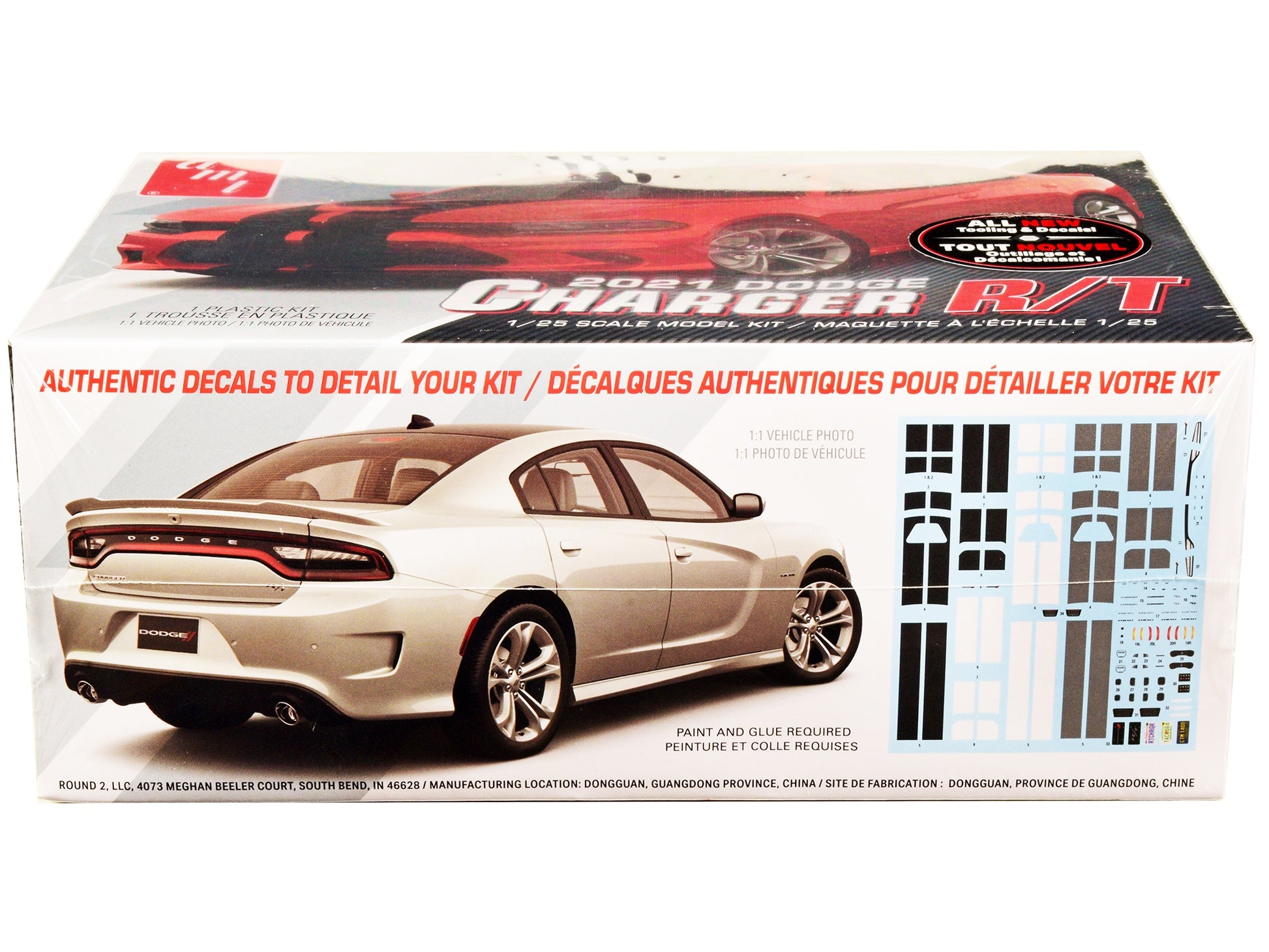 Skill 2 Model Kit 2021 Dodge Charger R/T 1/25 Scale Model by AMT - Premium Model Kits(To Built) from AMT - Just $63.89! Shop now at Rapidvehicles