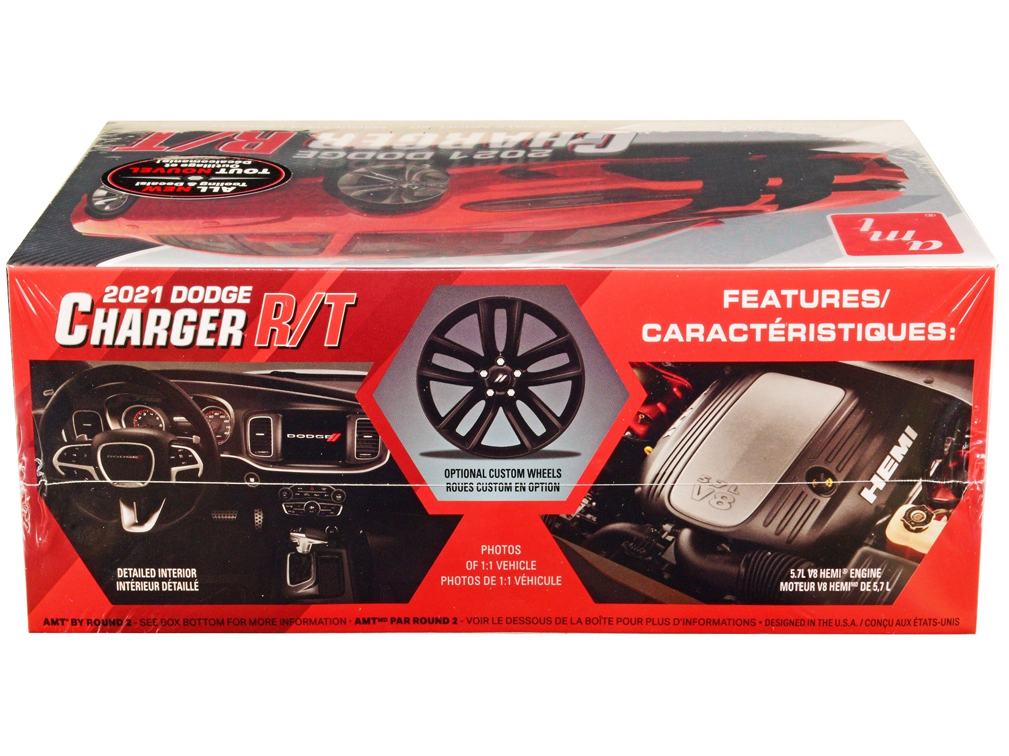 Skill 2 Model Kit 2021 Dodge Charger R/T 1/25 Scale Model by AMT - Premium Model Kits(To Built) from AMT - Just $54.99! Shop now at Rapidvehicles