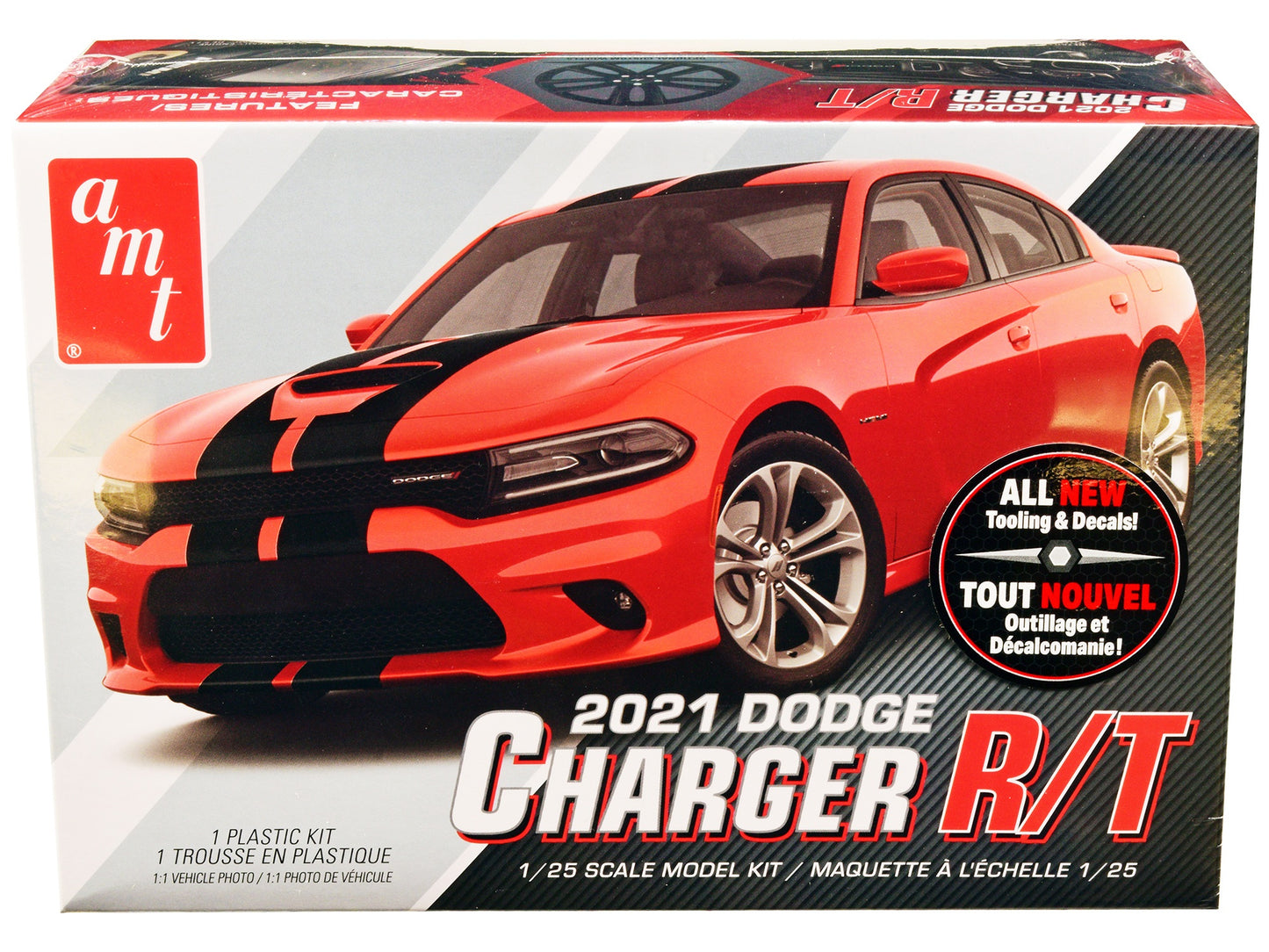 Skill 2 Model Kit 2021 Dodge Charger R/T 1/25 Scale Model by AMT - Premium Model Kits(To Built) from AMT - Just $63.89! Shop now at Rapidvehicles