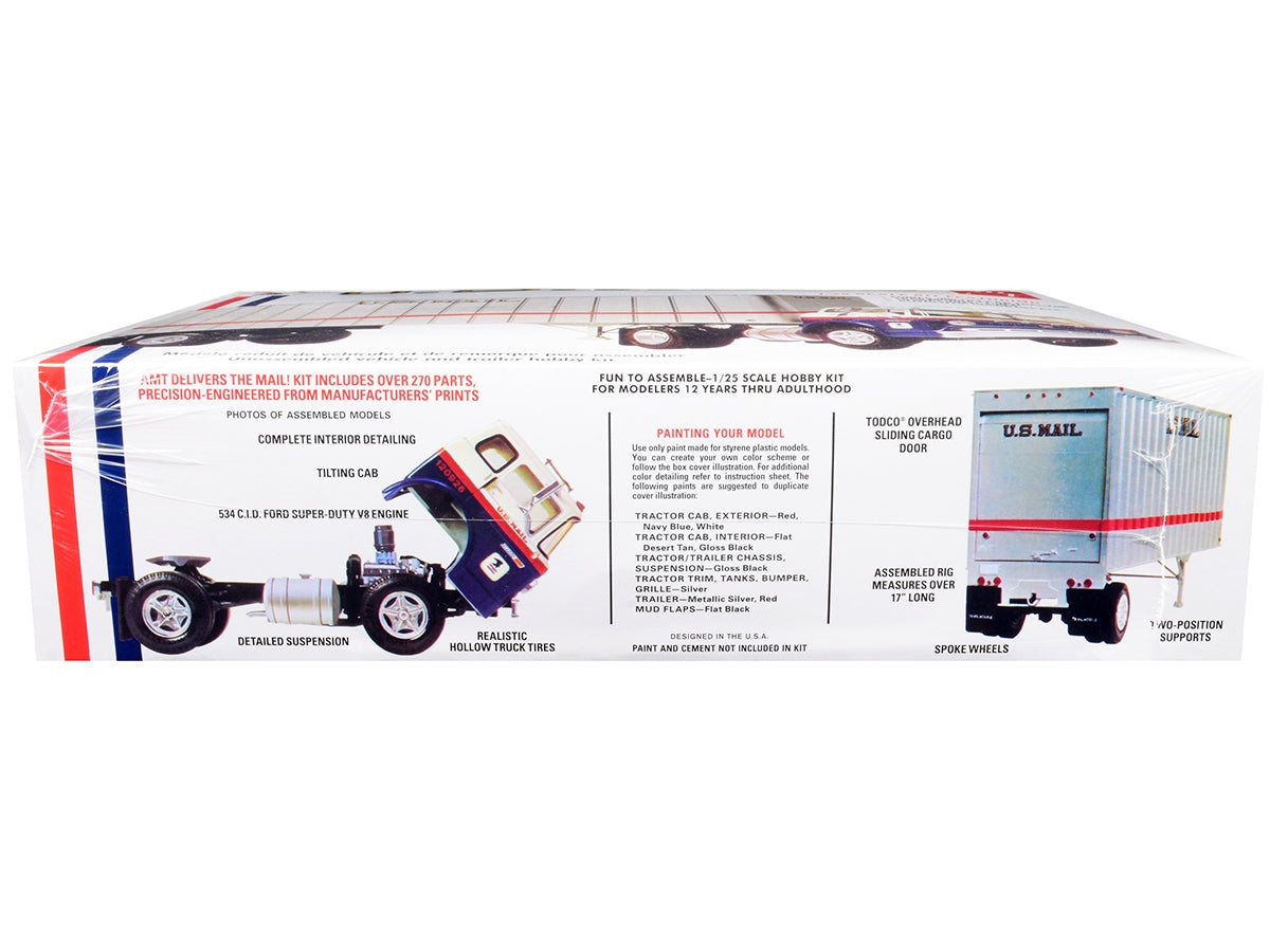 Skill 3 Model Kit Ford C900 Truck Tractor with Trailer "U.S. - Premium Model Kits(To Built) from AMT - Just $91.79! Shop now at Rapidvehicles