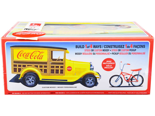 Skill 3 Model Kit 1929 Ford Woody/Pickup 4-in-1 Kit "Coca-Cola"